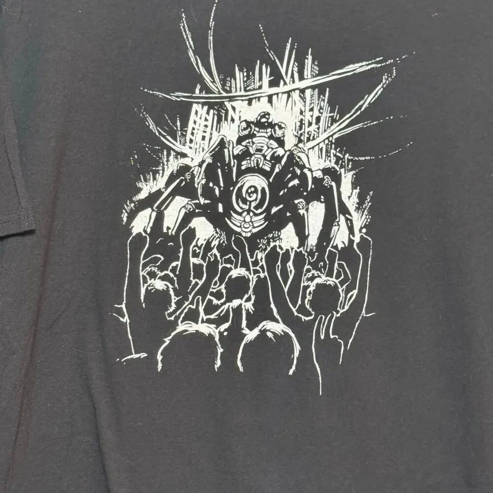 100% Cotton Giant Spider DJ Crowd Shot Graphic XL Black Champion T-Shirt - Picture 2 of 5